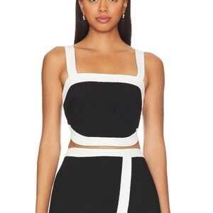 Amanda Uprichard Monochrome Top